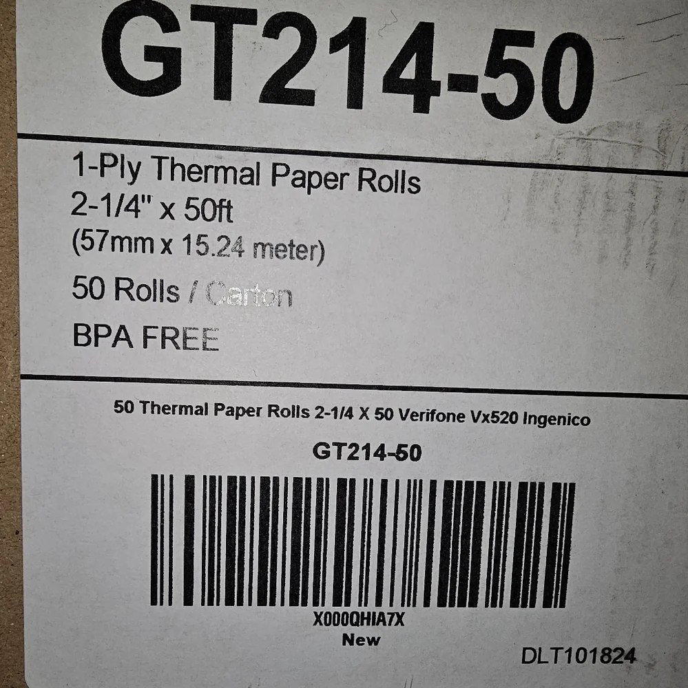Thermal Paper Rolls - White - Compatible with Verifone & Ingenico